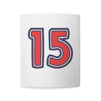 15. 15 ANS. 15e ANNIVERSAIRE. ANNIVERSAIRE 15 ANS. - Mug blanc - blanc - Devant