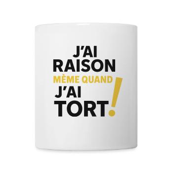 Ich habe Recht, auch wenn ich falsch liege! - Tasse - Weiß - Vorne