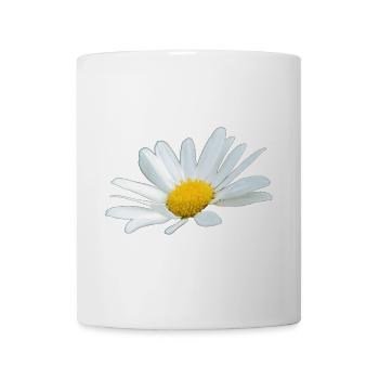 Margerite Gänseblume weiße Blume Margeriten - Tasse - Weiß - Vorne