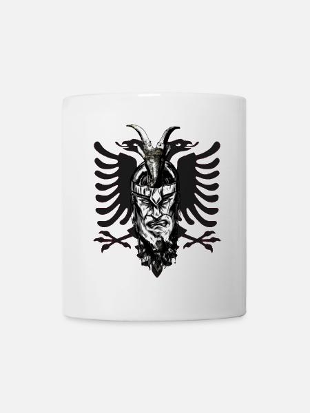 Skenderbeg Albanie Kosovo Idée cadeau - Mug blanc - blanc