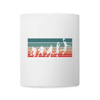 Dunking Basketballspieler Sequenz Basketballer - Tasse - Weiß - Vorne