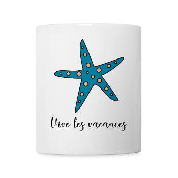 ES LEBE DER URLAUB. URLAUB. FROHER URLAUB - Tasse - Weiß - Vorne