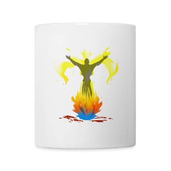 Phönix aus der Asche - Tasse - Weiß - Vorne