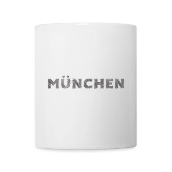 Munich Bavière Allemand Ville Hatching lettrage - Mug blanc - blanc - Devant