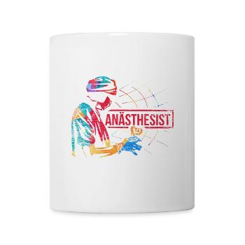 Ruhiger Anästhesist Operationssaal - Tasse - Weiß - Vorne