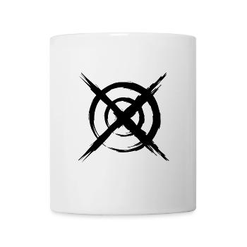 Zielscheibe Schwarz - Tasse - Weiß - Vorne