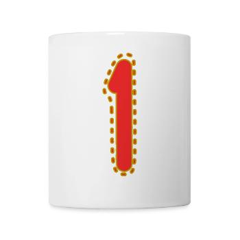 1. 1 JAHR. 1. JAHRESTAG. 1 JAHR GEBURTSTAG - Tasse - Weiß - Vorne