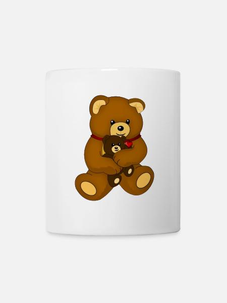 Teddybär Stofftier Bär Spielzeug - Tasse - Weiß