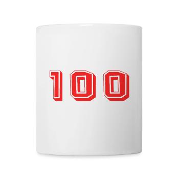 100. 100 JAHRE. 100-JÄHRIGES JUBILÄUM. 100. GEBURTSTAG - Tasse - Weiß - Vorne