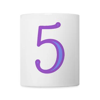 5. FIVE - Mug - white - Front