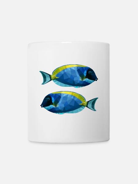 Meeresfisch Bunter Fisch Dori Korallenfisch Korall - Tasse - Weiß