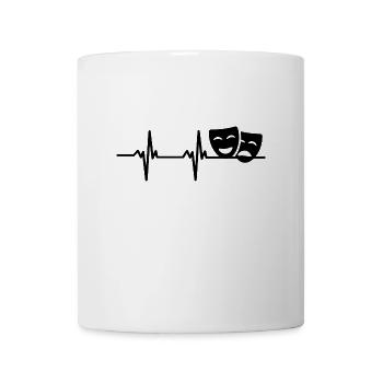 Drama Masks Theatre Heart palpitations - Mug - white - Front