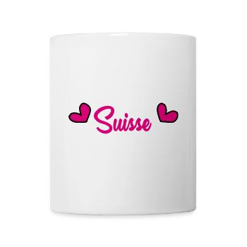 SUISSE. HUMOUR. PAYS. DRAPEAU. GENEVE. LAUSANNE - Mug blanc - blanc - Devant