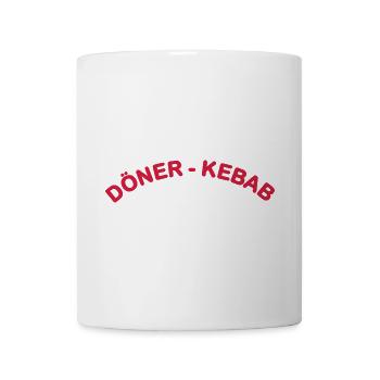 Doener Kebab Schrift - Tasse - Weiß - Vorne