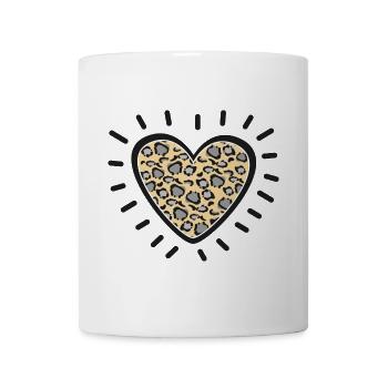 Leopard Heart Burst - Mug - white - Front