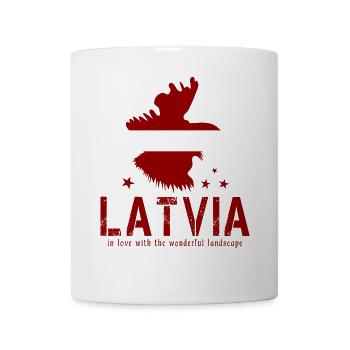 Latvia Lettland Letten lettisch - Tasse - Weiß - Vorne