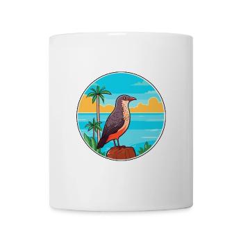 Kuckuck Aquarell Cartoon Kawaii Clipart Tier - Tasse - Weiß - Vorne