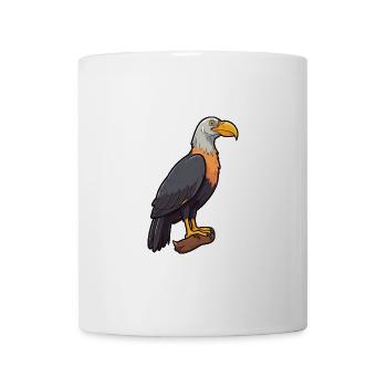 Kondor-Karikatur-Kawaii-Aquarell-Illustration - Tasse - Weiß - Vorne