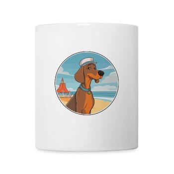 Hannover Hund Rasse Cartoon Kawaii Clipart Hund - Tasse - Weiß - Vorne