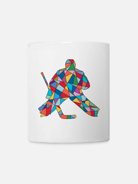 Eishockey Torwart Jungen Herren Eishockeyspieler - Tasse - Weiß