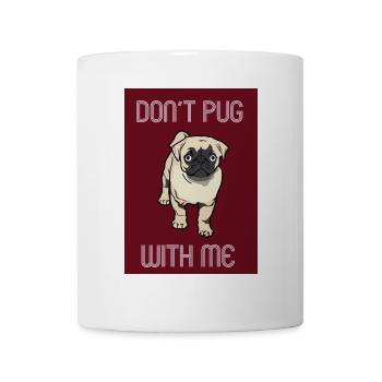Hund Mops pug - Tasse - Weiß - Vorne