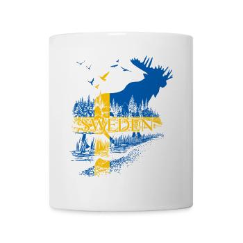 SUÈDE ORIGNAL DRAPEAU SUÉDOIS - Mug blanc - blanc - Devant