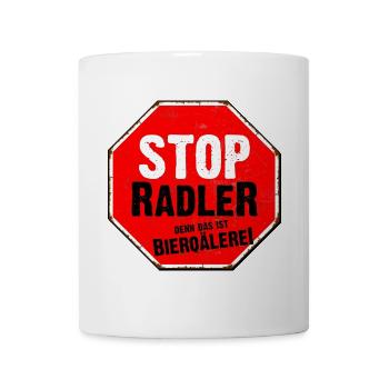 Radler ist Bierquälerei - Tasse - Weiß - Vorne
