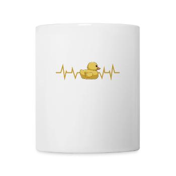 Badeente Herzschlag - Tasse - Weiß - Vorne