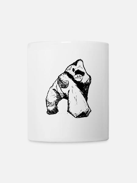 Gorilla & Silberrücken - Tasse - Weiß