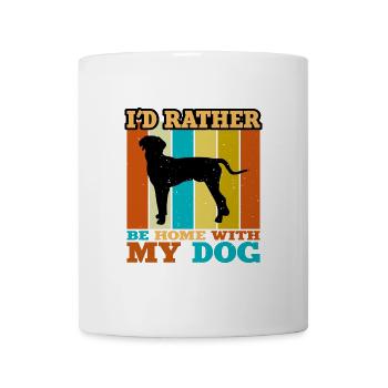 Hanover Hound Hund Lover Silhouette Vintage Sunset - Tasse - Weiß - Vorne