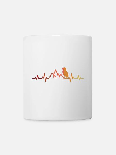 Papageitaucher Herzschlag Puffin Papageientaucher - Tasse - Weiß
