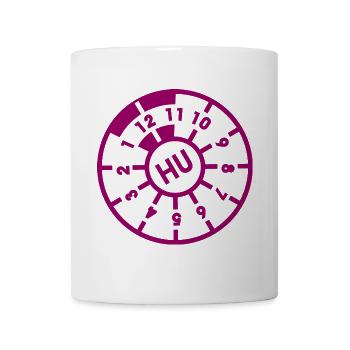 TÜV Siegel Hauptuntersuchung - Farbe frei wählbar - Tasse - Weiß - Vorne