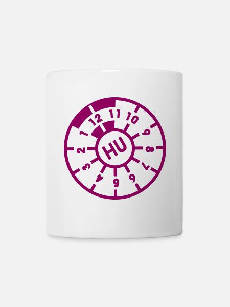 TÜV Siegel Hauptuntersuchung - Farbe frei wählbar - Tasse - Weiß