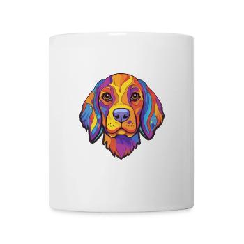 Deutsche Bracke Hunderasse Cartoon Kawaii Illustrat - Tasse - Weiß - Vorne