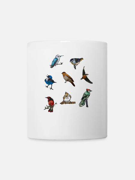 Vögel Gartenvögel Vogelwelt - Tasse - Weiß
