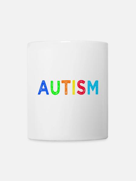 Arc-en-Ciel Autisme: Message d’Espoir - Mug blanc - blanc