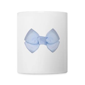 Schleife Blau - Tasse - Weiß - Vorne