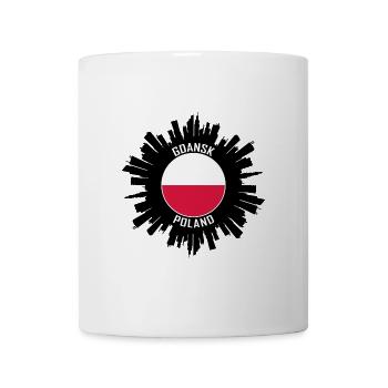 Danzig Skyline Polen Flagge Reise Souvenir - Tasse - Weiß - Vorne