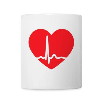 EKG-LEITUNG HERZ - Tasse - Weiß - Vorne