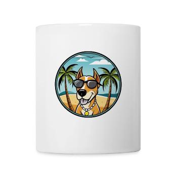 Transsilvanischer Windhund Rasse Cartoon Sonnenbrille - Tasse - Weiß - Vorne
