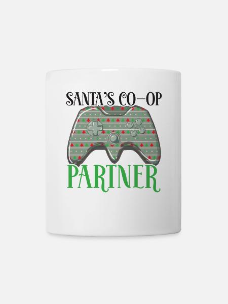 Der Co-op Partner Controller des Weihnachtsmannes - Tasse - Weiß