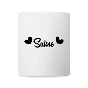 SCHWEIZ. HUMOR. LAND. FLAGGE. GENF. LAUSANNE - Tasse - Weiß - Vorne