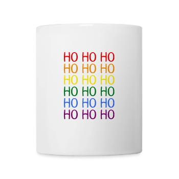 Hohoho Regenbogen LGBT - Tasse - Weiß - Vorne