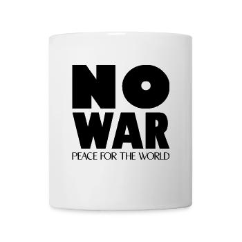 NO WAR Peace for the world - Mug - white - Front