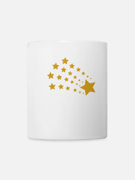 Stern Sterne - Tasse - Weiß