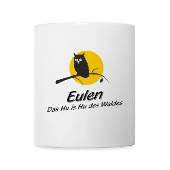 Eulen - das Hu is Hu des Waldes versus Who is Who - Tasse - Weiß - Vorne