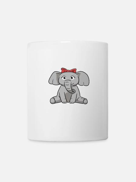Elefant Elephant - Tasse - Weiß