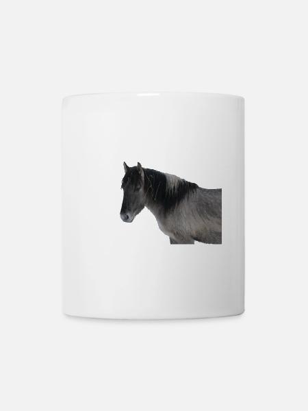 Pferde T-shirt Geschenk Reiter - Tasse - Weiß