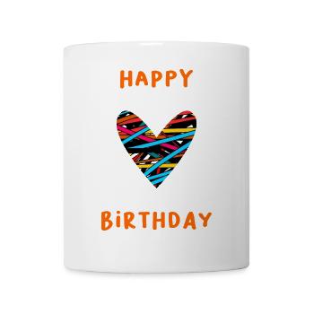 GEBURTSTAG. ALLES GUTE ZUM GEBURTSTAG. ALLES GUTE ZUM GEBURTSTAG. - Tasse - Weiß - Vorne