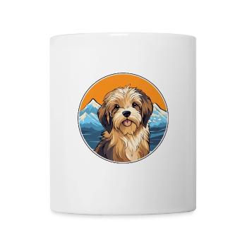 Lowchen Kleiner Löwe Hund Rasse Karikatur Kawaii Wasser - Tasse - Weiß - Vorne
